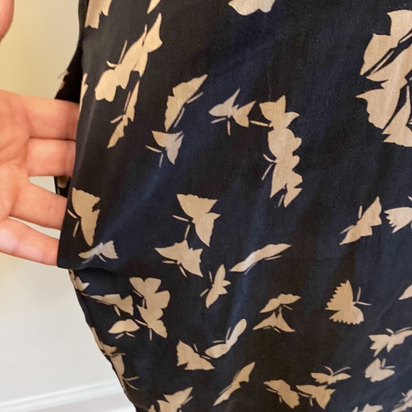 Tucker V-Neck, Short Sleeve, 95% Silk Top, Tunic or Mini Dress - Picture 4 of 10